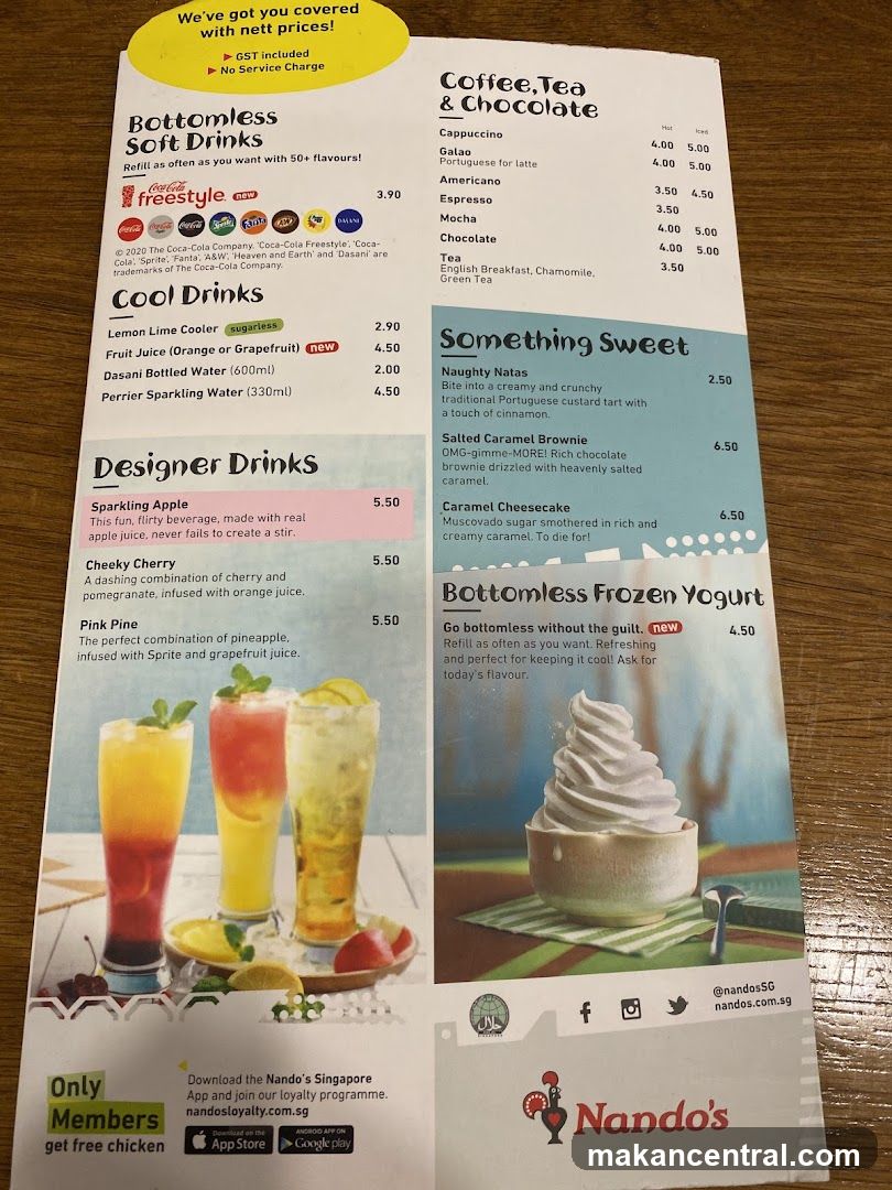 Nando's Menu