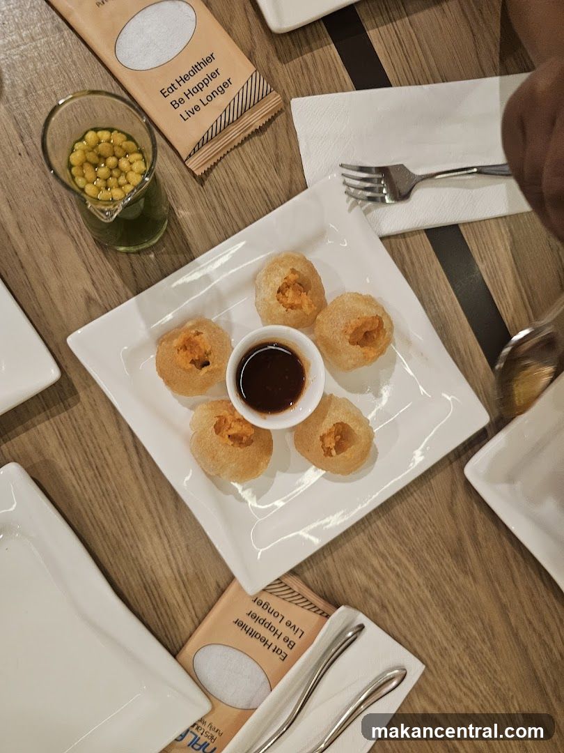 Table Setting with Food and Promotional Material