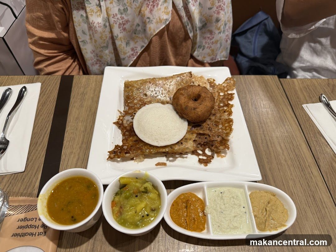 Dinner Plate with South Indian Cuisine