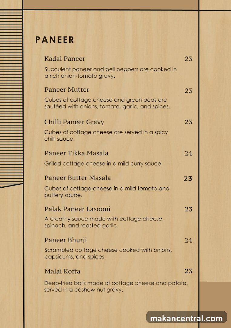 Paneer Section
