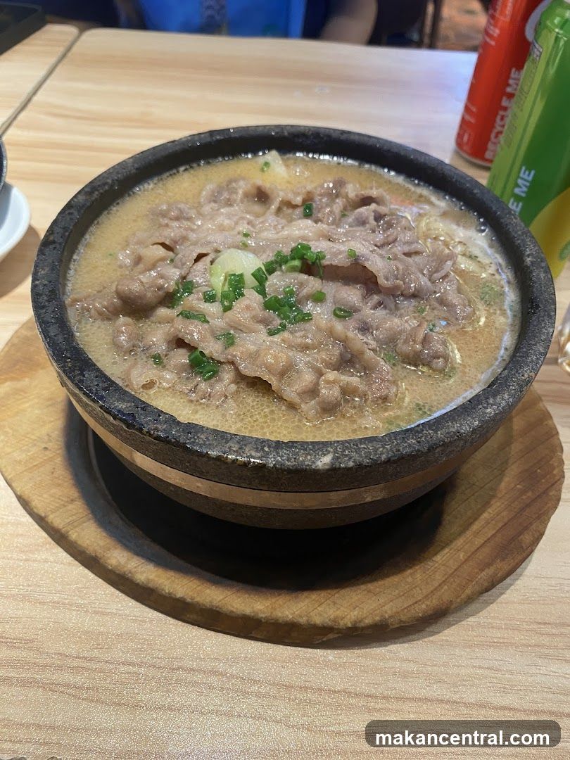 Stew in stone bowl
