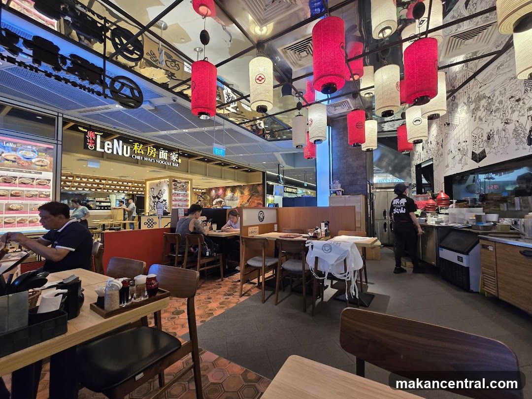 Interior of LeNu Chef's Noodle Bar