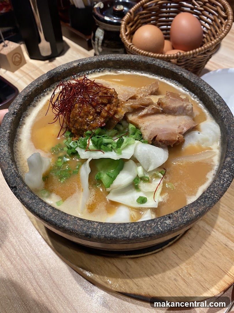 Ramen bowl with toppings