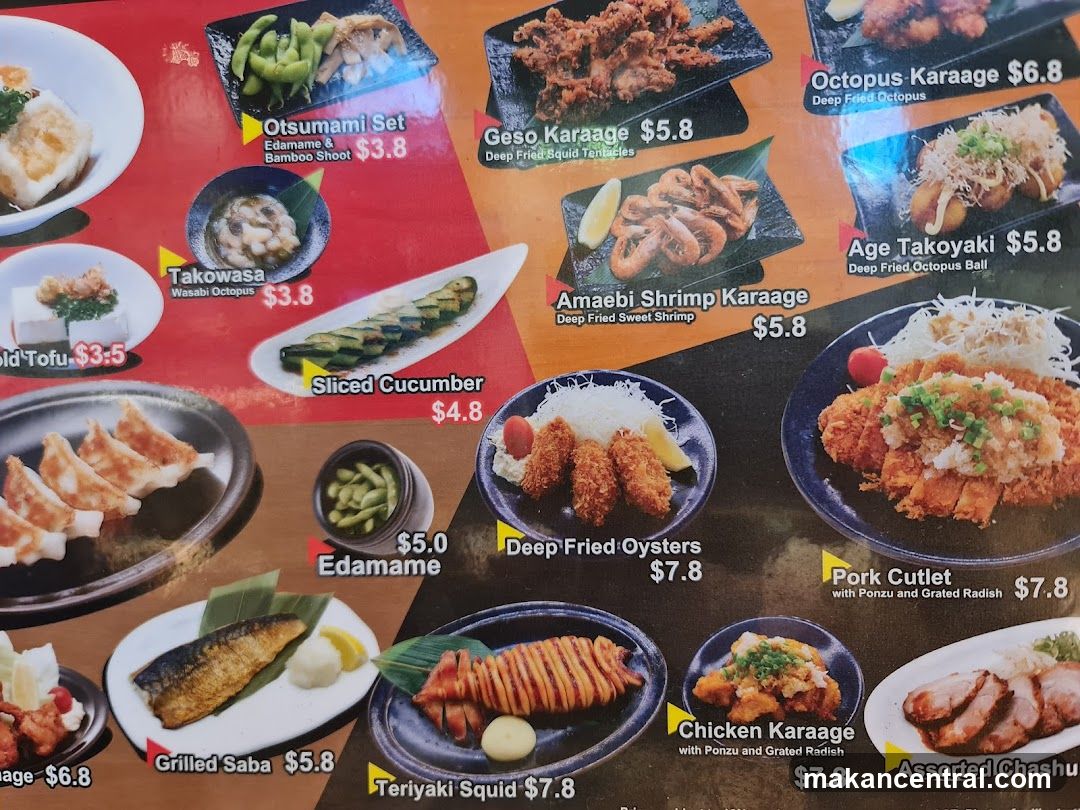 Japanese Restaurant Menu