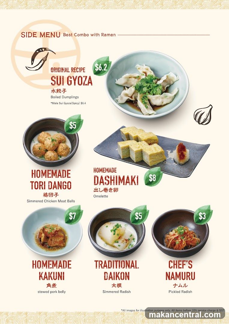 Side Menu Best Combo with Ramen
