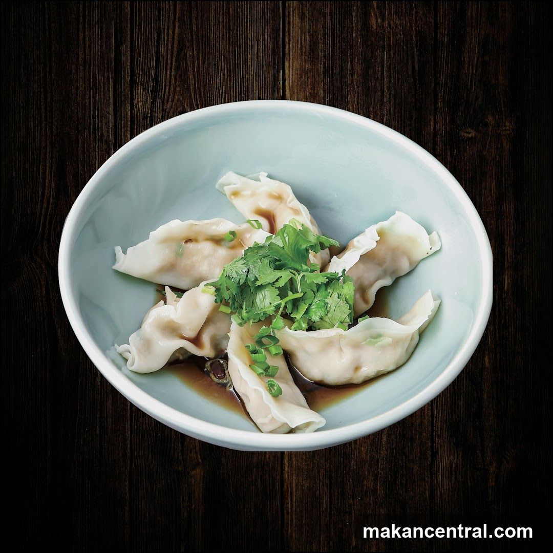 Dumplings in bowl