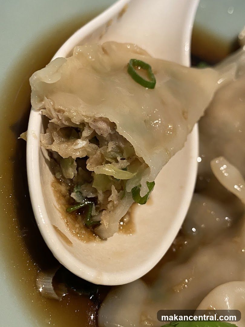 Dumpling in broth