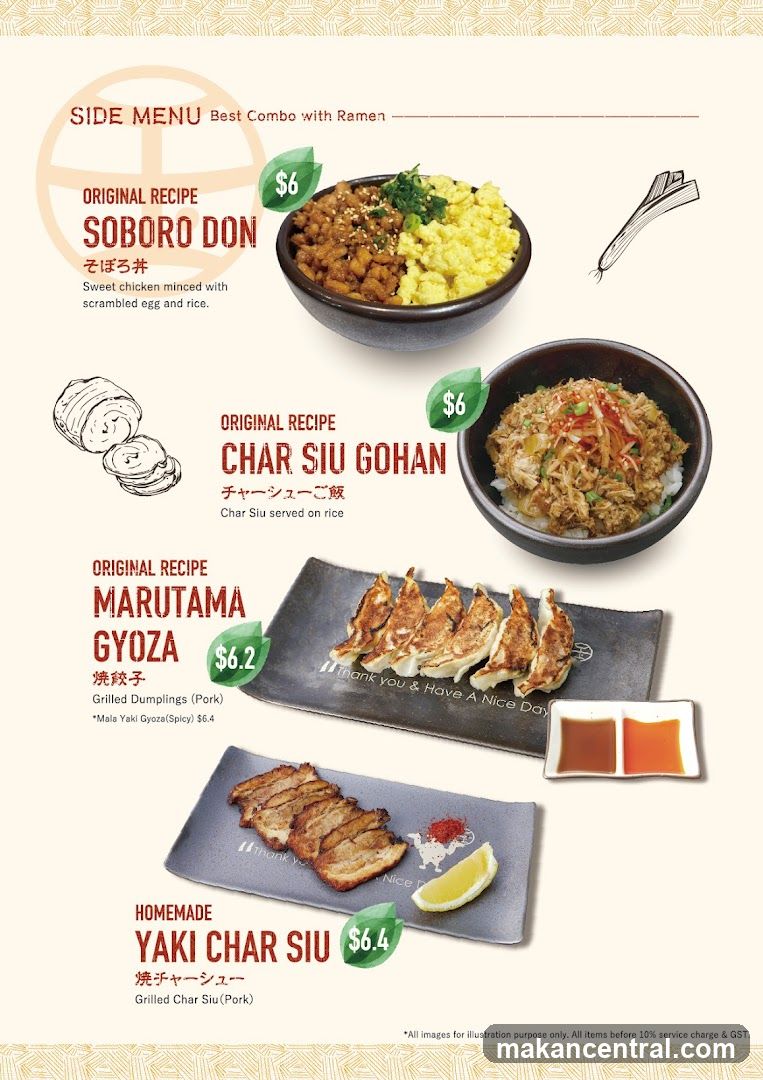 Side Menu Best Combo with Ramen