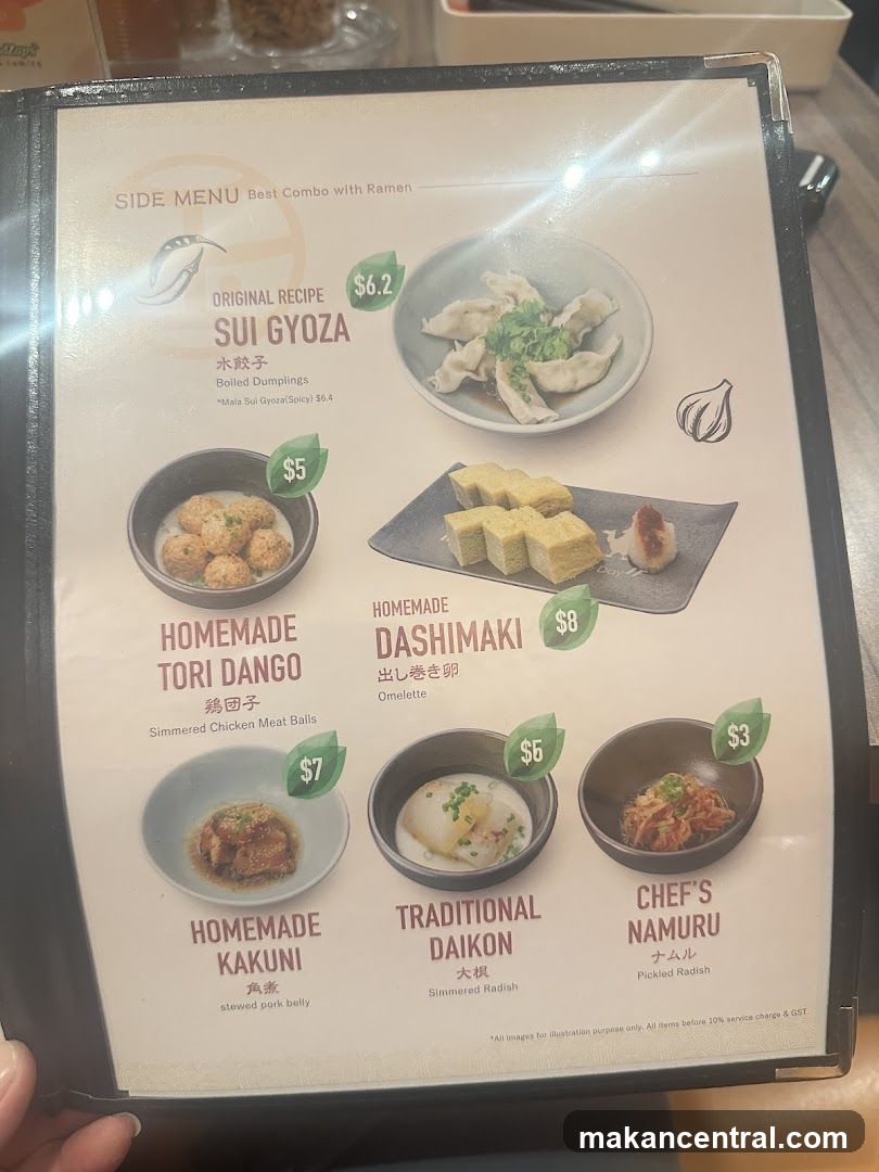 Side Menu with Ramen