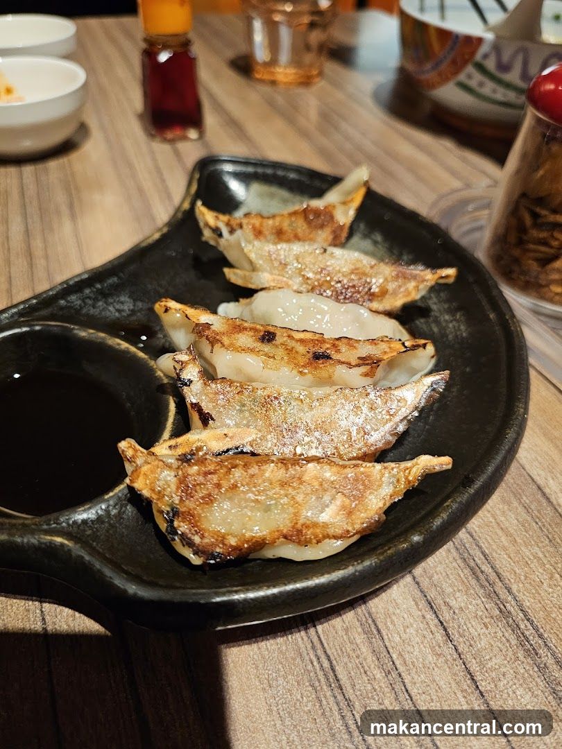 Gyoza on a Plate