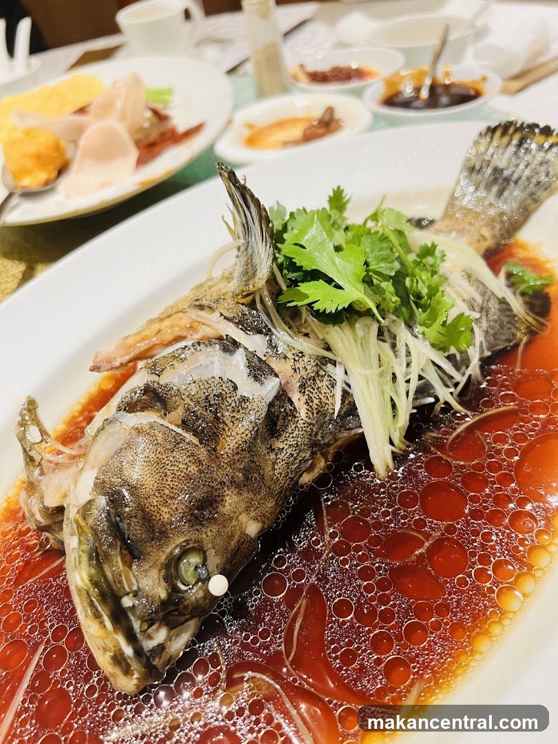 Dining Table with Steamed Fish
