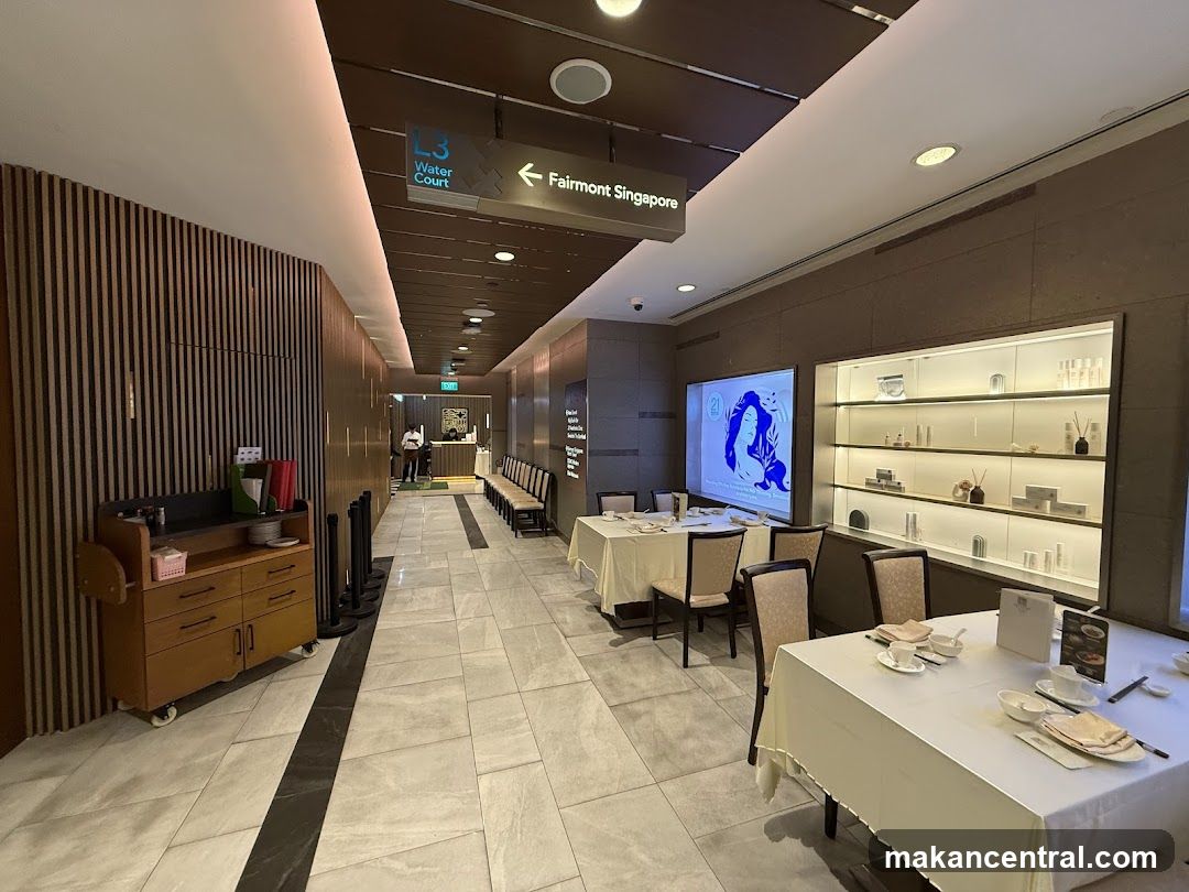 Interior hallway of a luxury hotel or resort