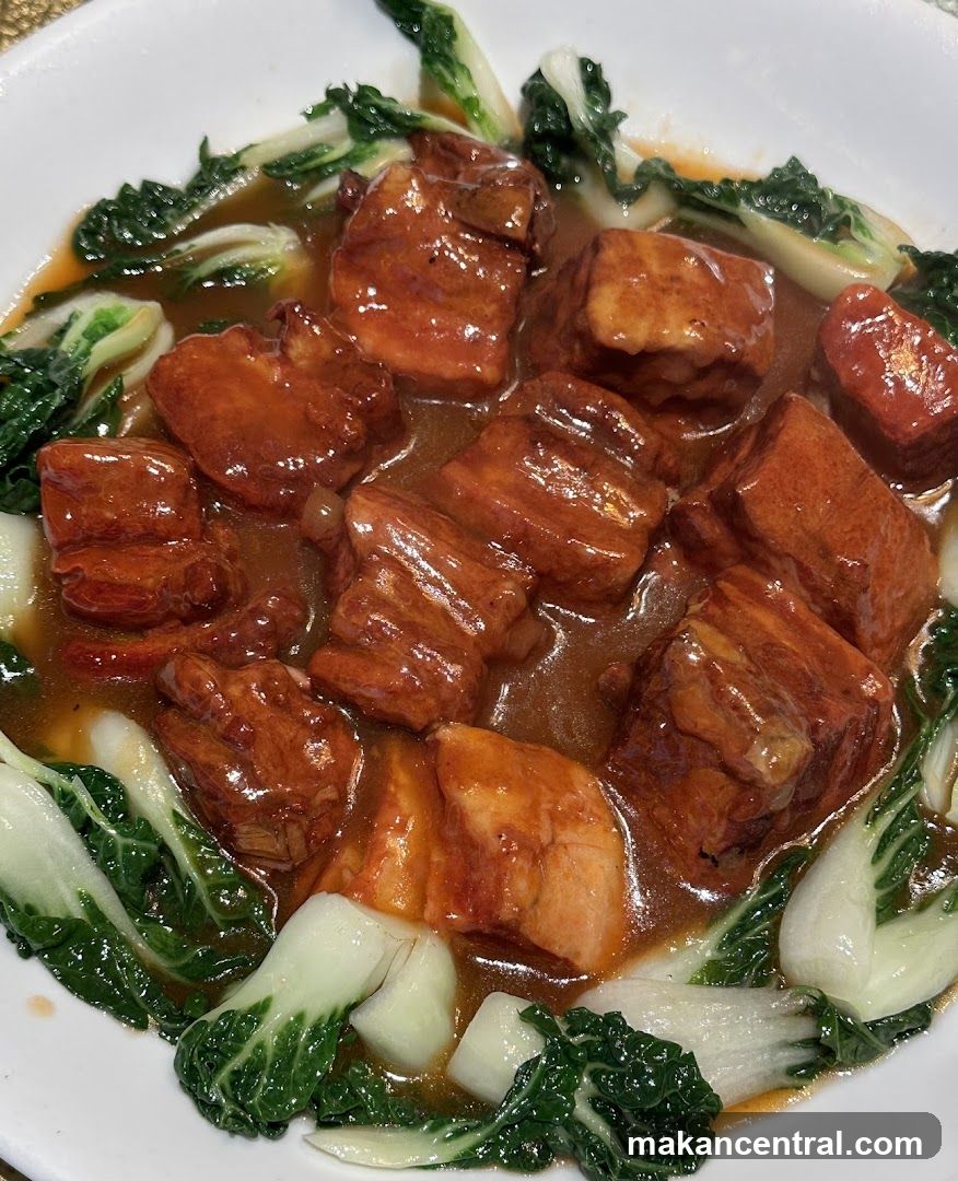 Dish of Braised Meat with Bok Choy