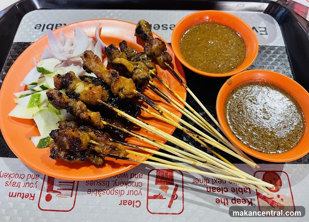 Satay Meal on Tray