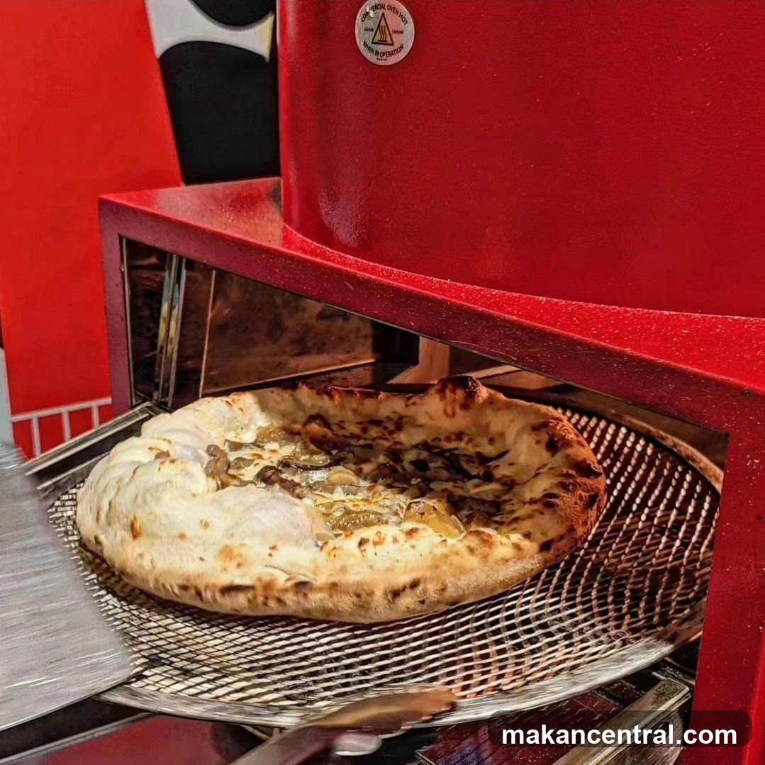Pizza in oven