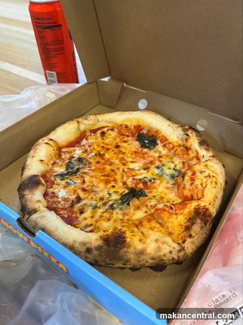 Pizza in Box with Beverage