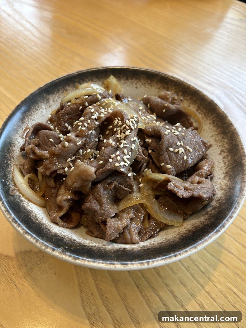 Bowl of beef and onion dish