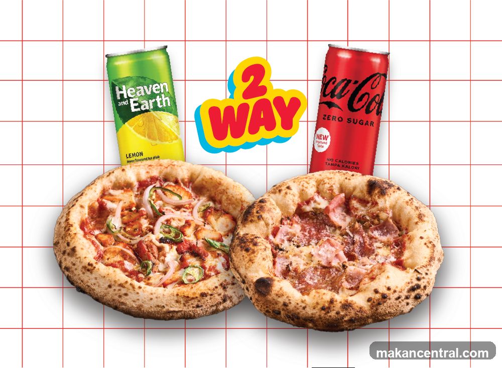 Pizza and beverage combo advertisement