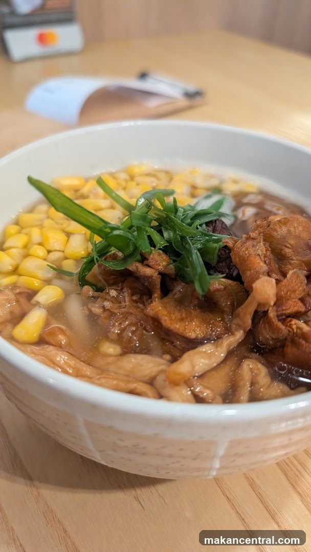 Bowl of Food on Wooden Table