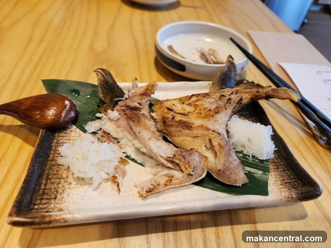Food served on wooden table