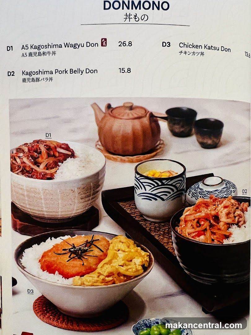 DONMONO Menu