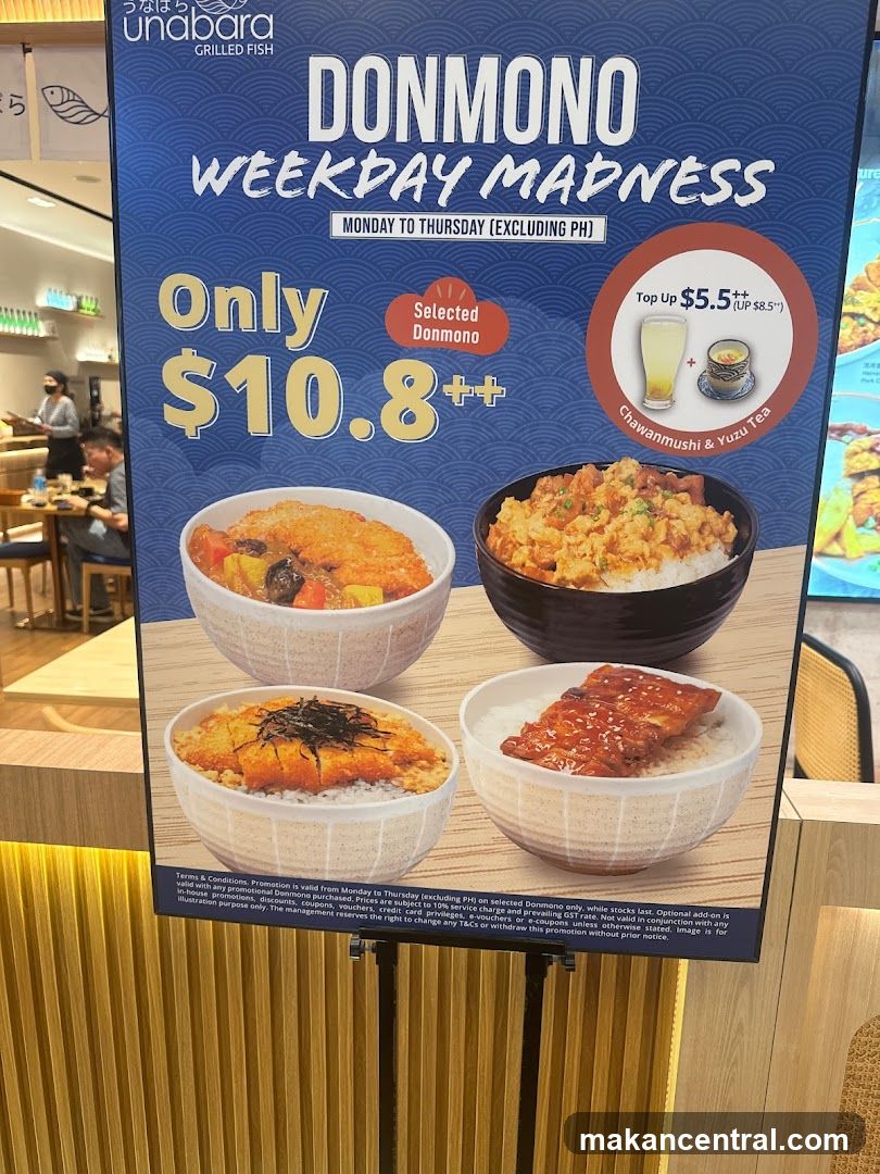 Donmono Weekday Madness Promotion Sign