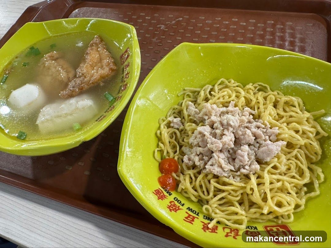 Food served on tray