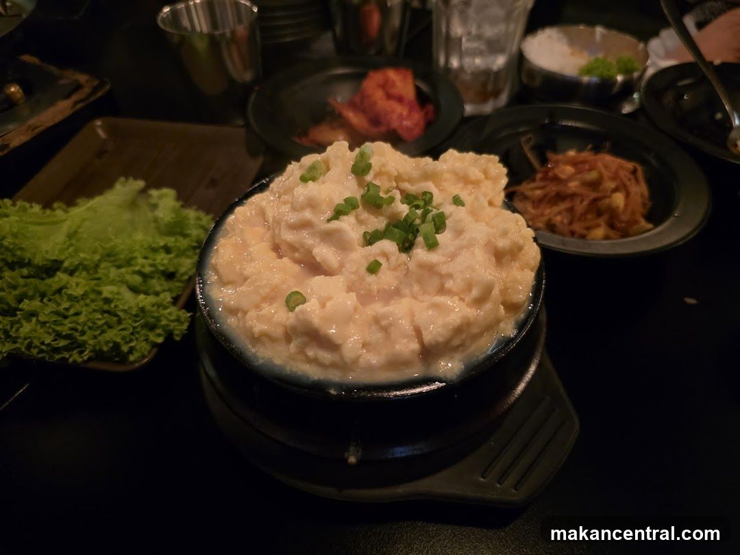 Dining Table with Korean Dishes