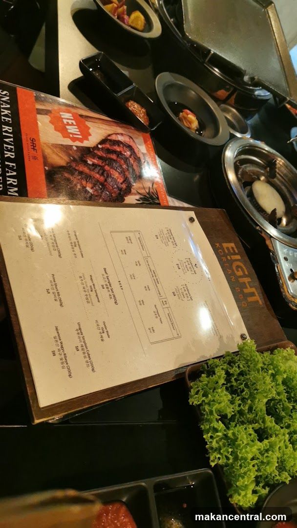 Restaurant Interior with Menu and Food Items