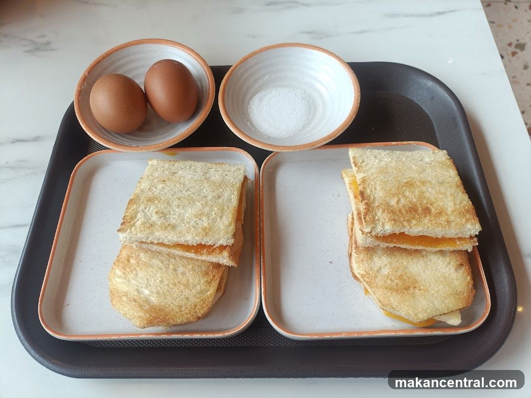 Food Items on Tray