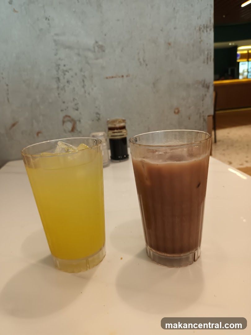 Two beverages on a table