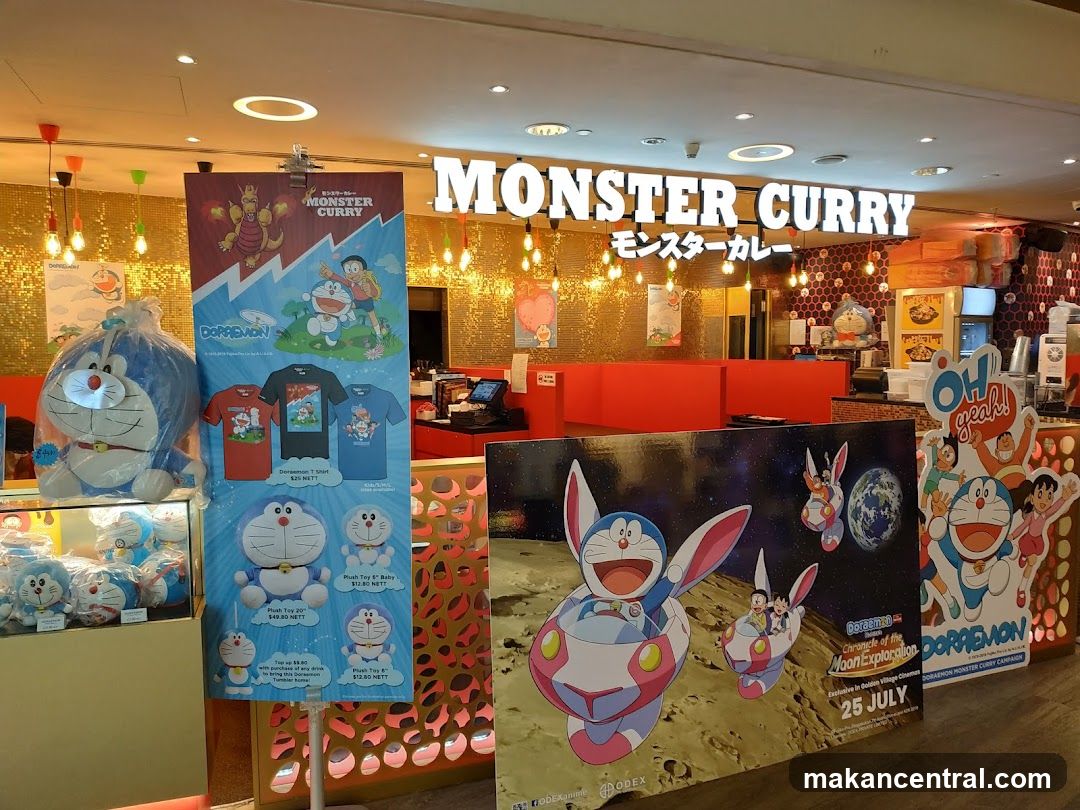 Doraemon Monster Curry promotional display