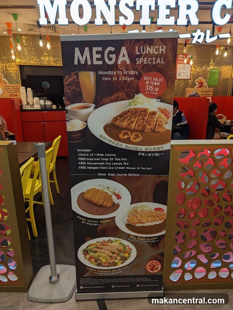Monster Curry Lunch Special Display