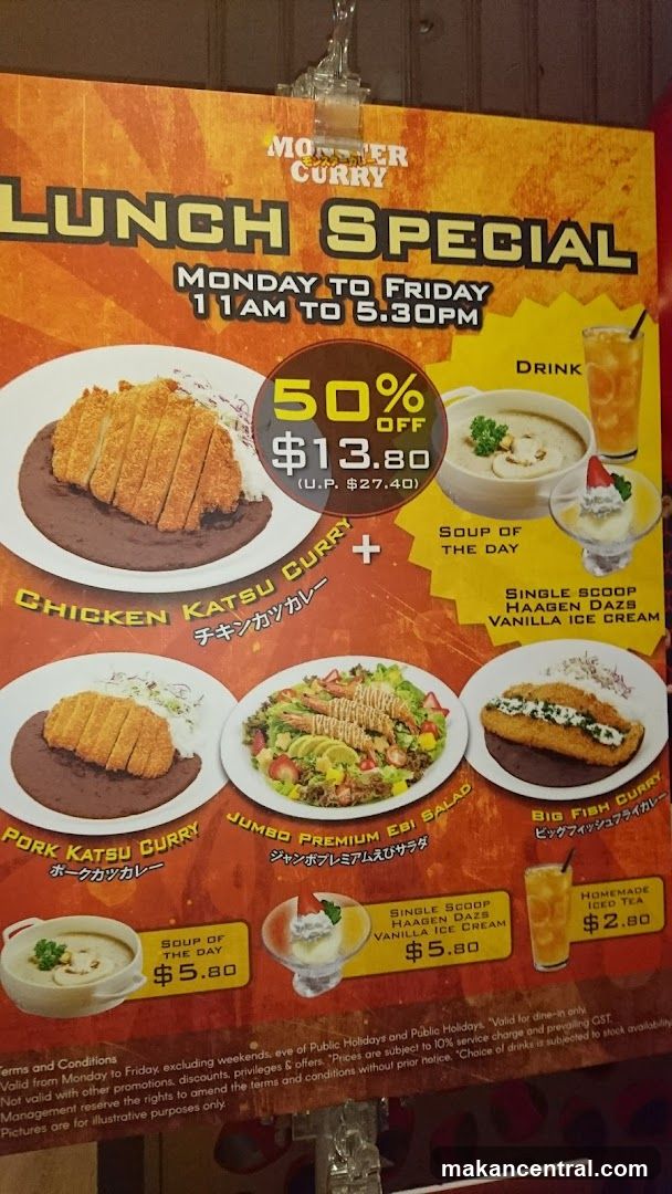 Lunch Special Menu Board