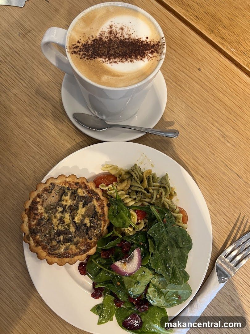 Table Setting with Coffee and Food