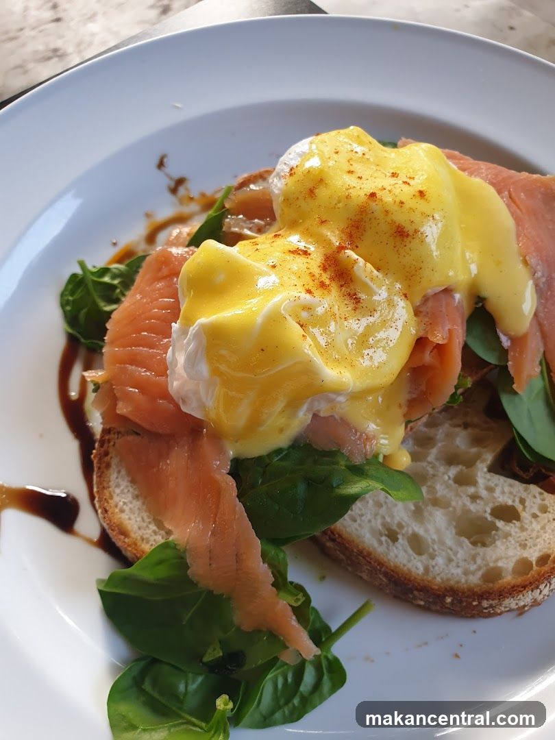 Egg dish on bread