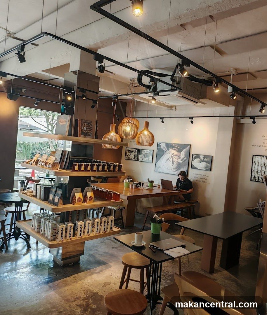 Interior of a café or retail space