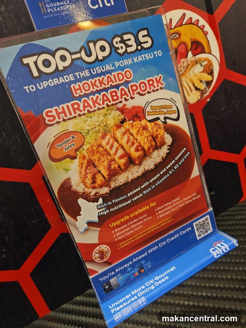 Promotional Flyer for Pork Katsu Upgrade
