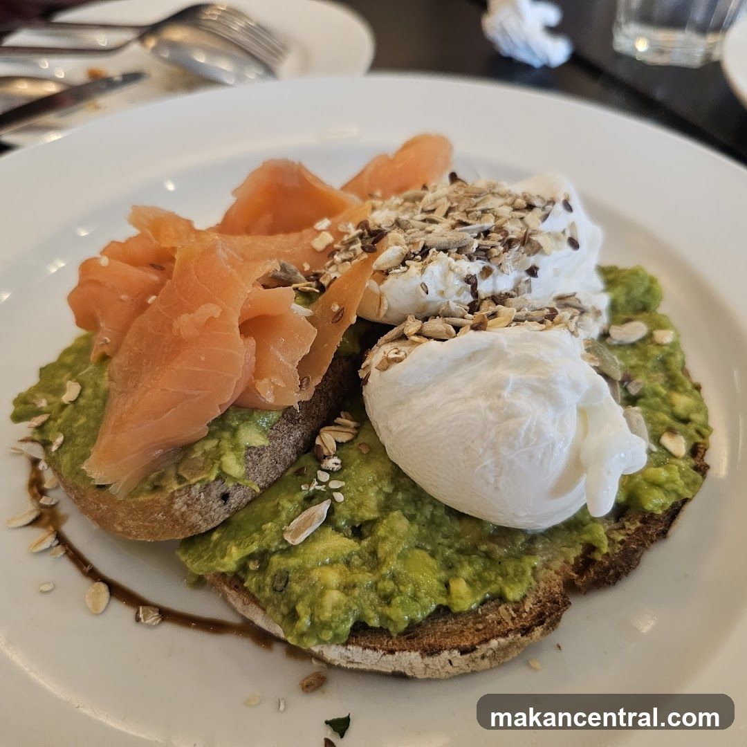 Avocado Toast with Smoked Salmon and Poached Eggs