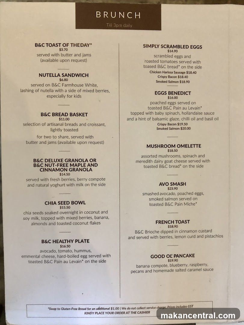 Brunch Menu