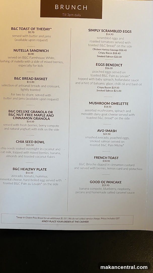 Brunch Menu