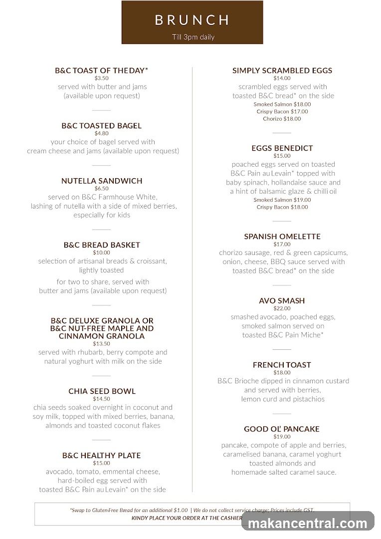 Brunch Menu