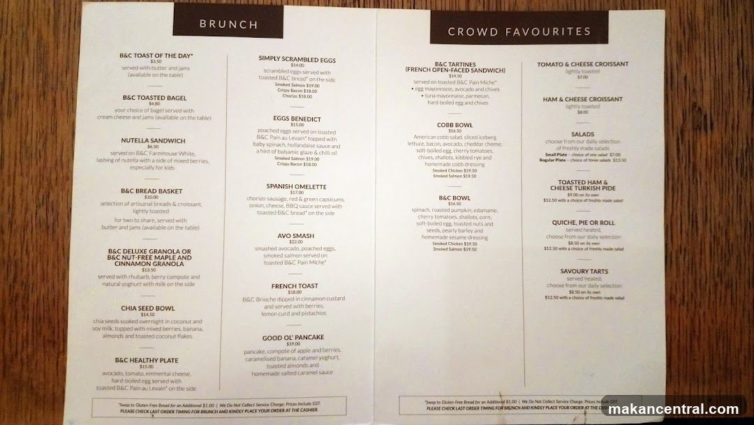 Brunch Menu