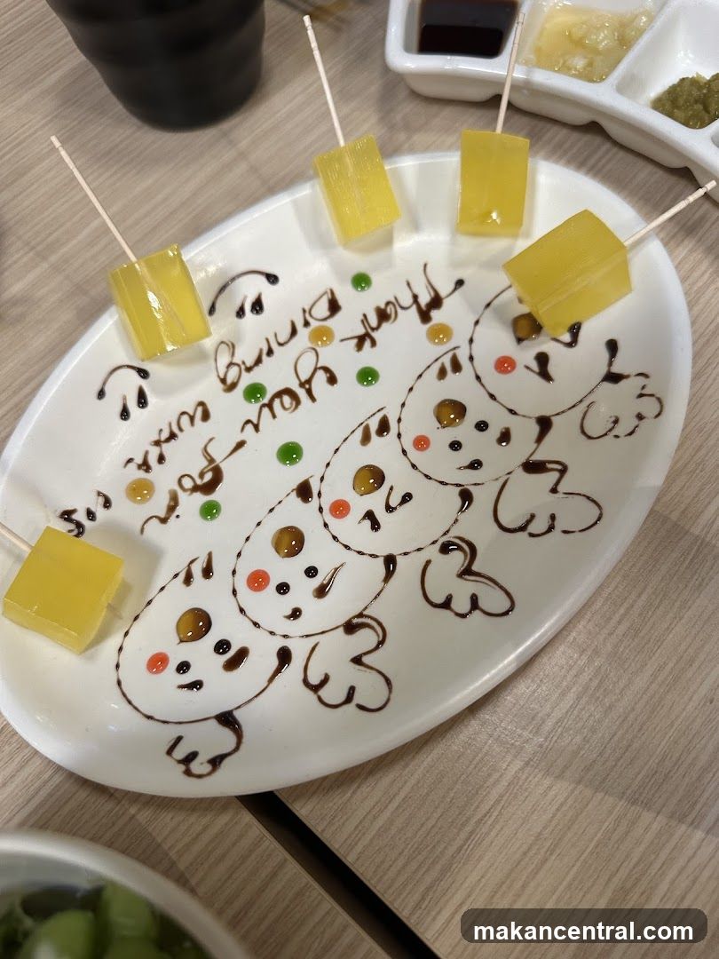 Dessert Plate with Cartoon Design