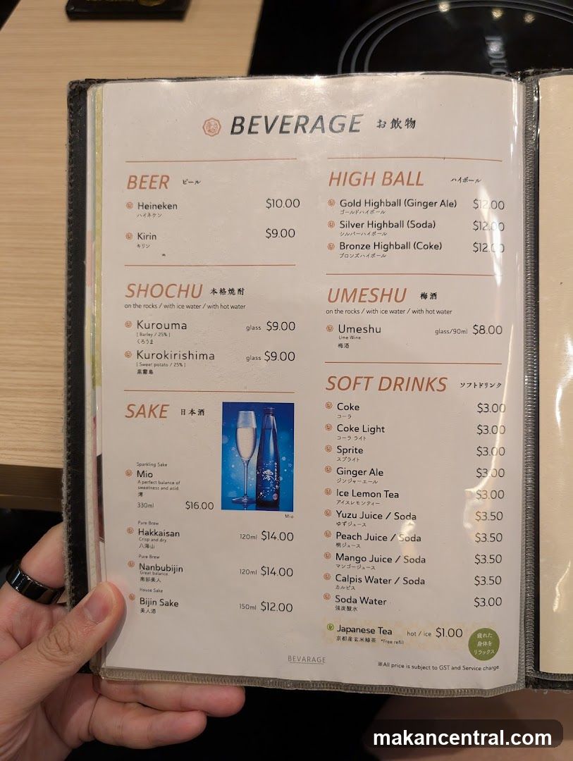 Beverage Menu