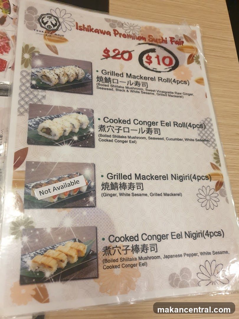 Ishikawa Premium Sushi Fair Flyer