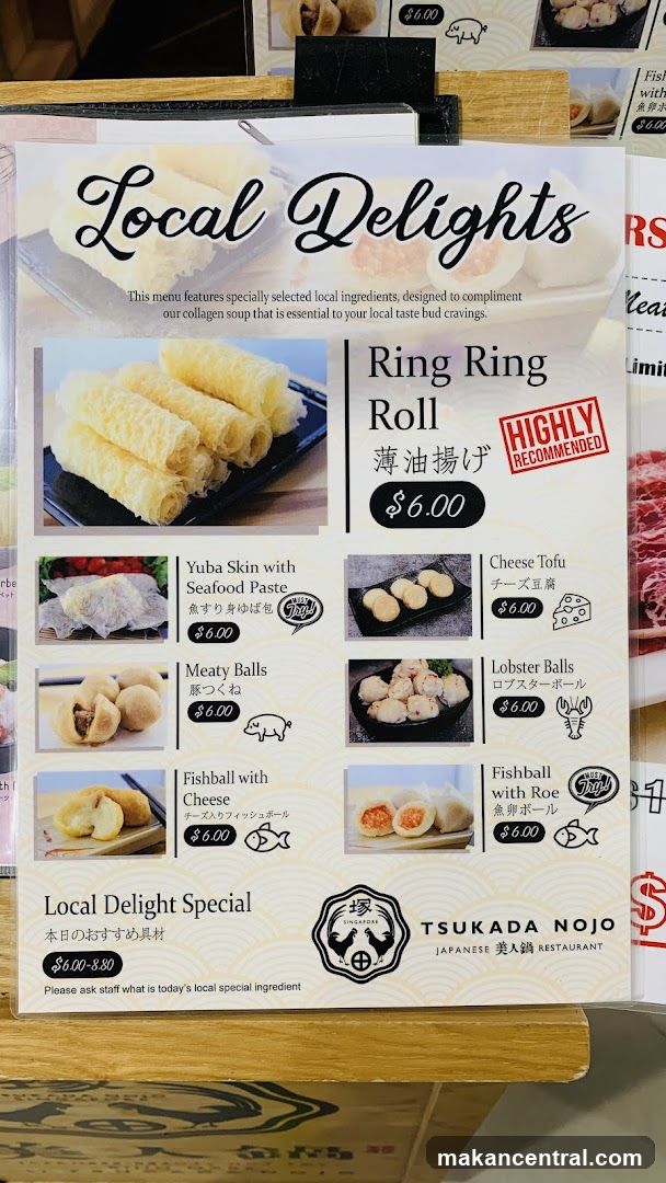 Local Delights Menu