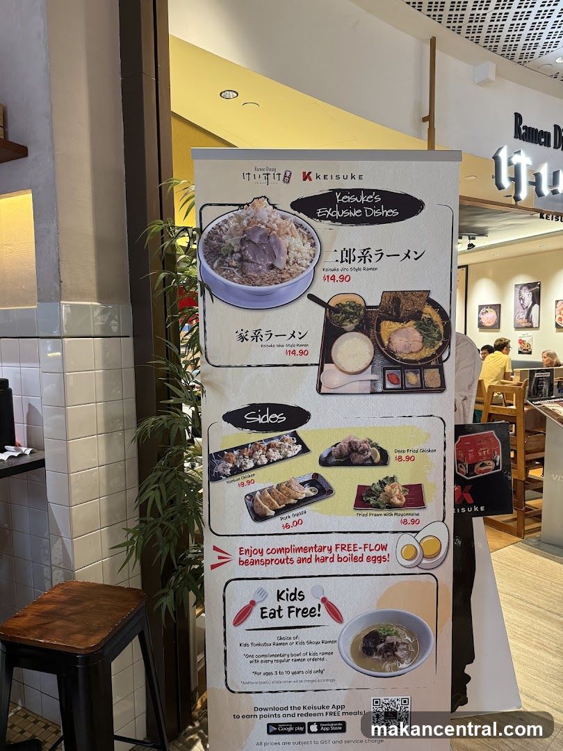 Restaurant Interior with Menu Board