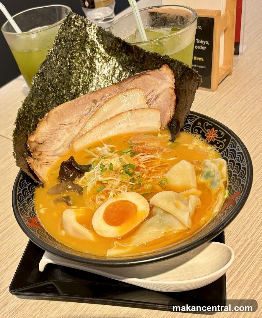 Ramen Bowl with Side Drinks