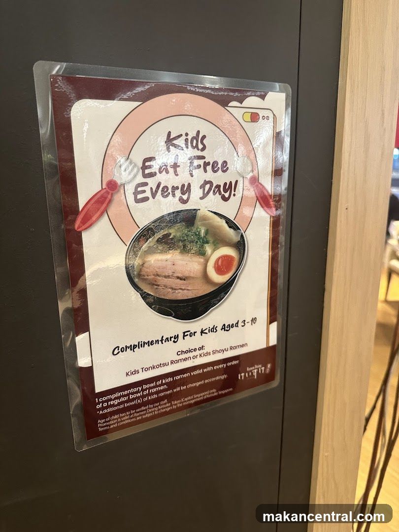 Kids Eat Free Every Day! Promotional Poster